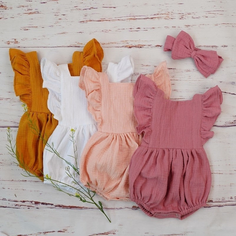Organic Cotton Summer Baby Girl Outfit