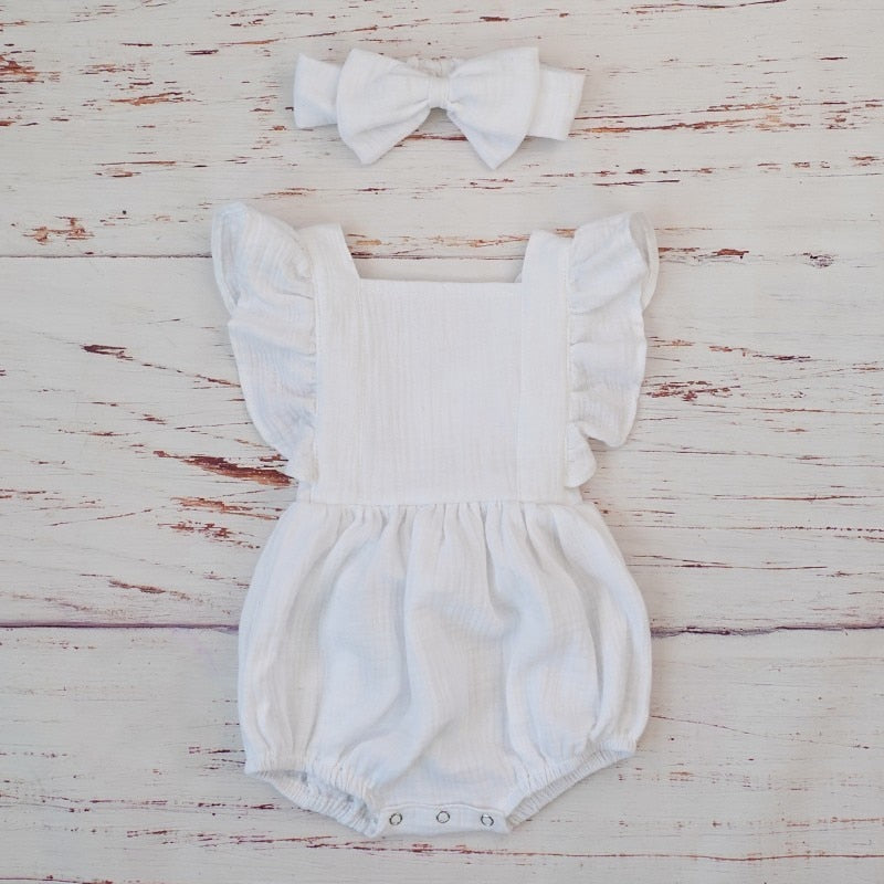 Organic Cotton Summer Baby Girl Outfit