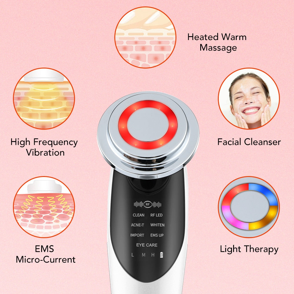 LED 7in1 Facial & Neck Massager