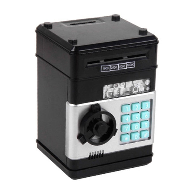 Electronic Piggy Bank ATM/Mini Safe/Safety Password/Coin Cash Deposit Machine