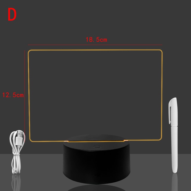 Board with Pen - Color Changing Lamp