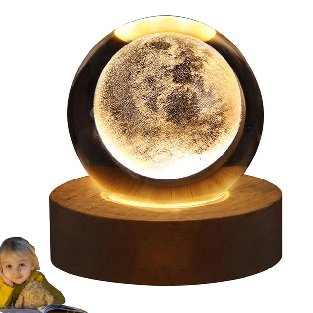 LED Night Light Crystal Ball