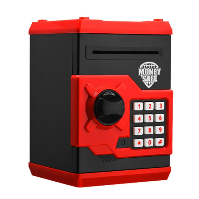 Electronic Piggy Bank ATM/Mini Safe/Safety Password/Coin Cash Deposit Machine