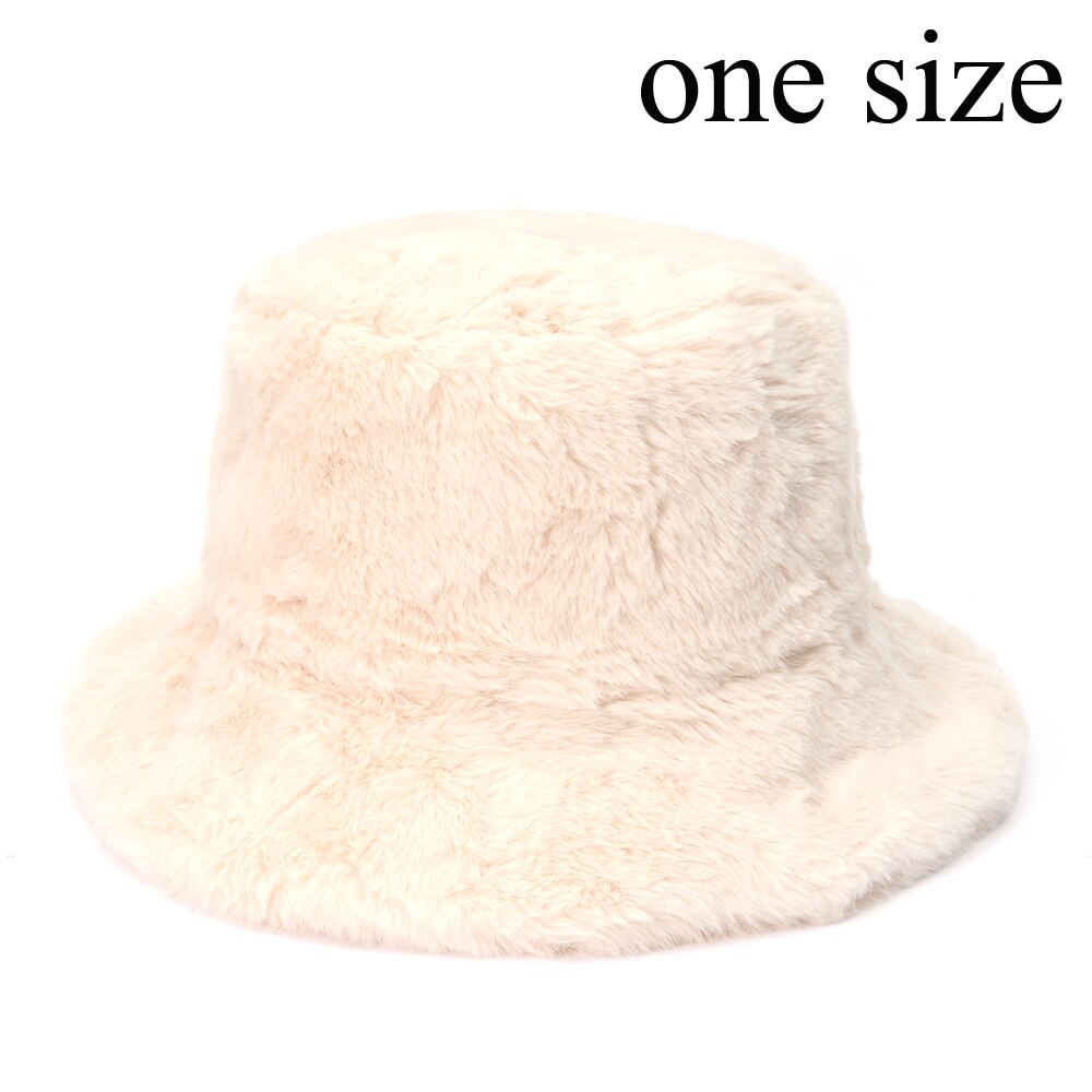 Winter Faux Fur Bucket Hats