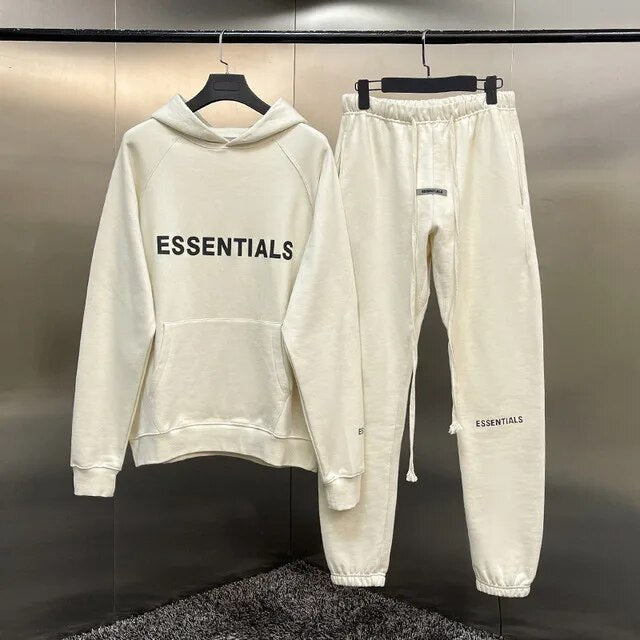 Reflective Name Hoodies & Joggers Set