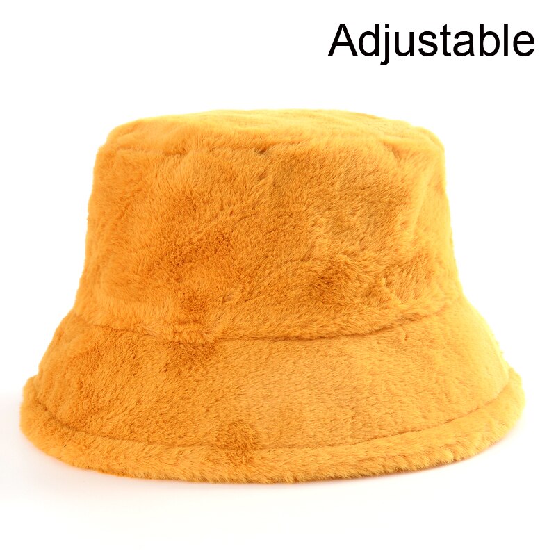 Winter Faux Fur Bucket Hats