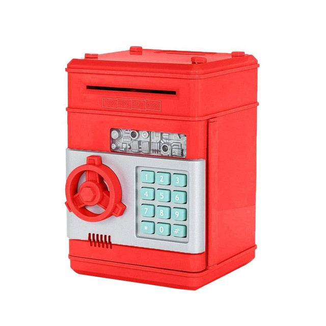 Electronic Piggy Bank ATM/Mini Safe/Safety Password/Coin Cash Deposit Machine