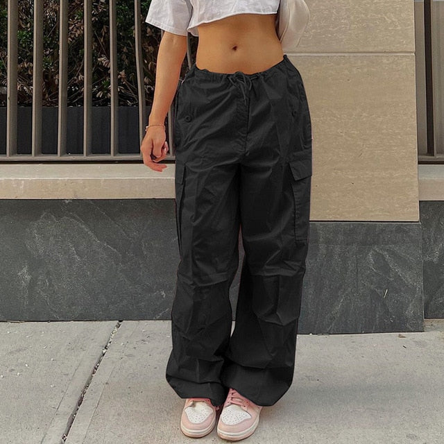 Low Waist Women's Cargo and Denim Pants