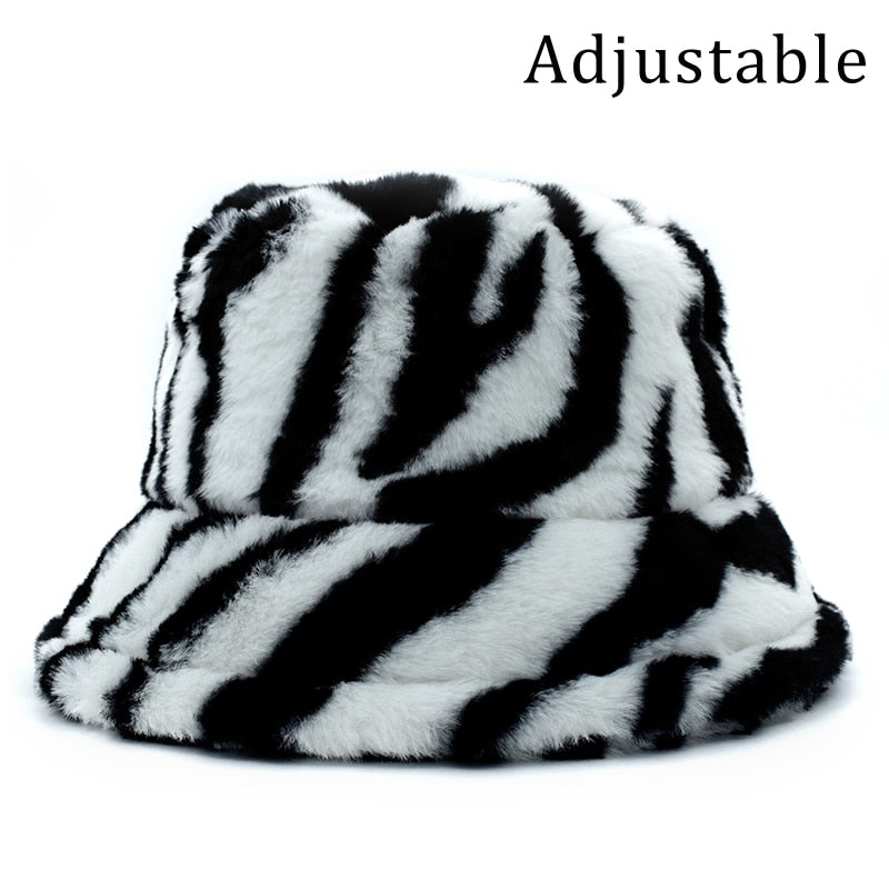 Winter Faux Fur Bucket Hats