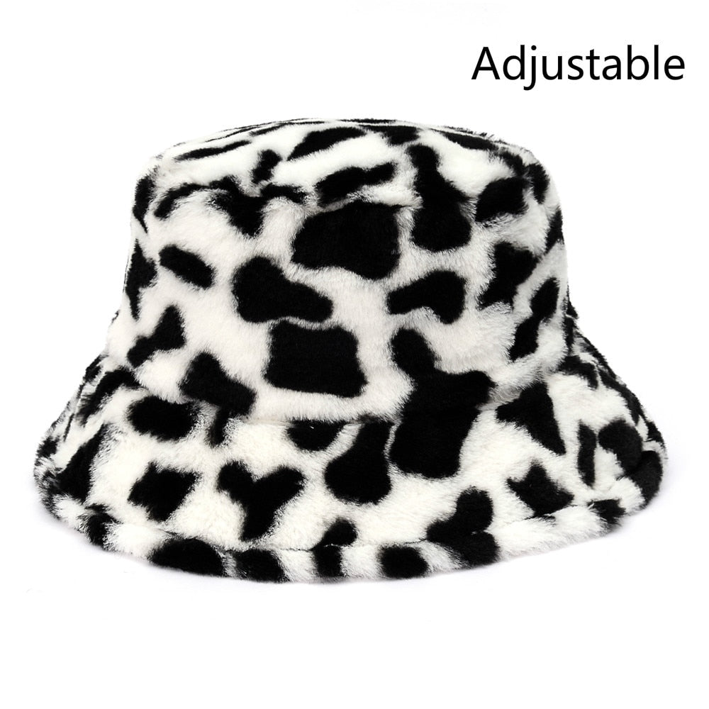 Winter Faux Fur Bucket Hats