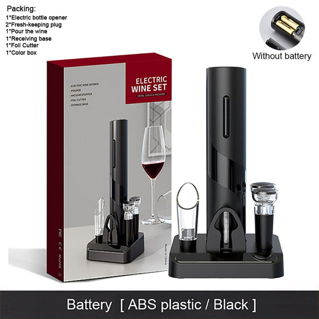 One-click Electric Wine Bottle Opener Set