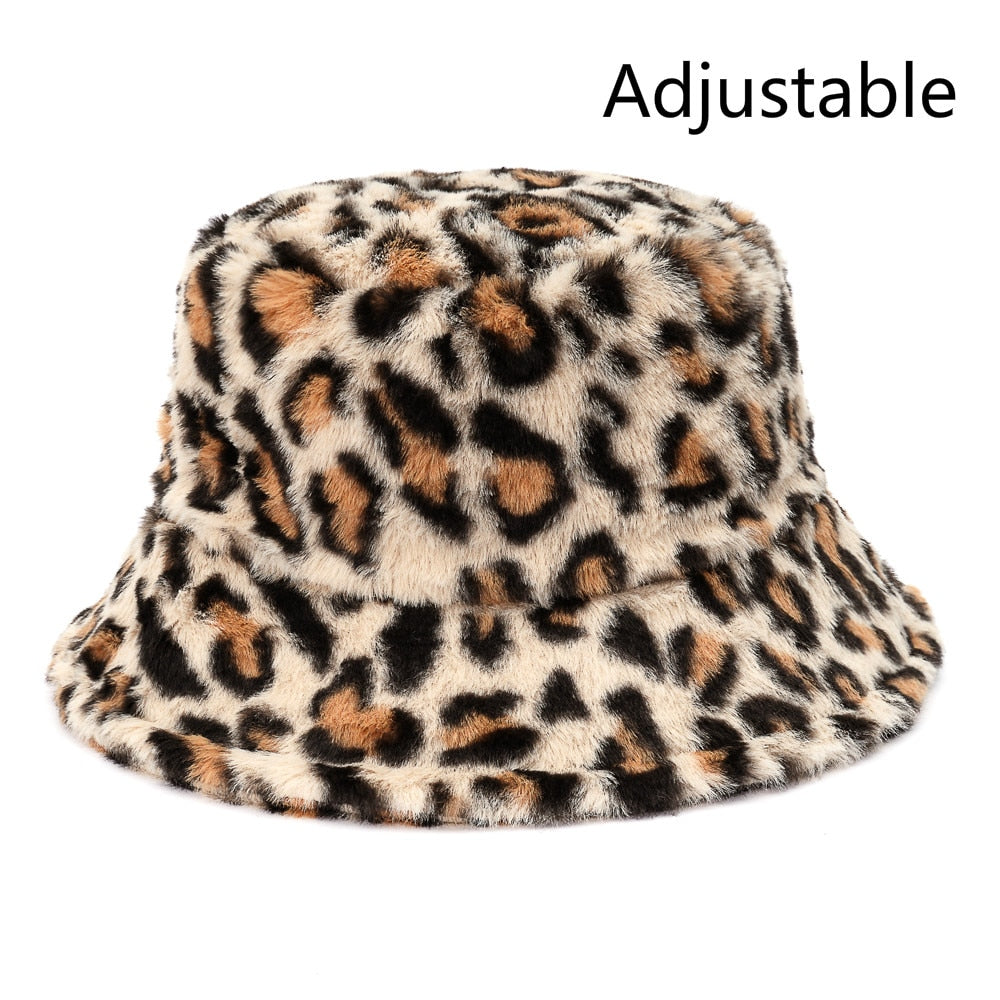 Winter Faux Fur Bucket Hats