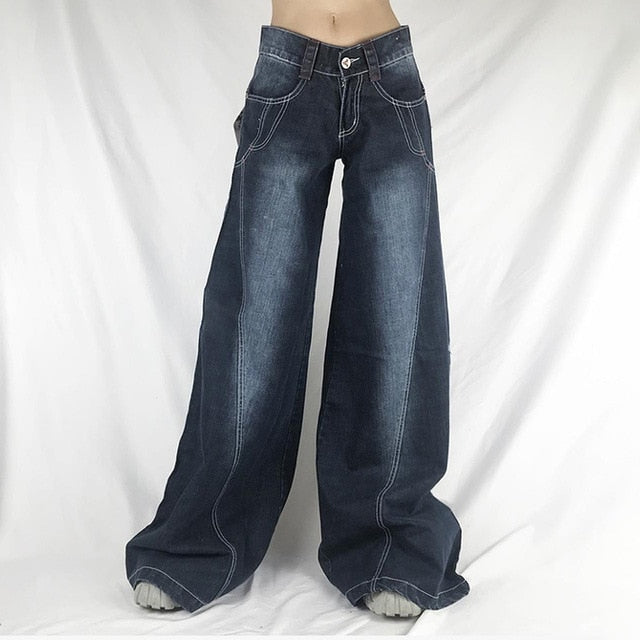 Low Waist Women's Cargo and Denim Pants