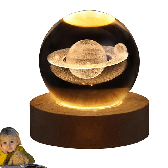 LED Night Light Crystal Ball