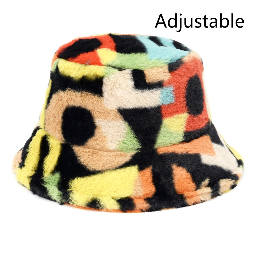 Winter Faux Fur Bucket Hats