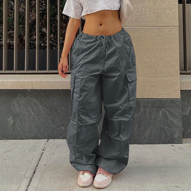 Low Waist Women's Cargo and Denim Pants