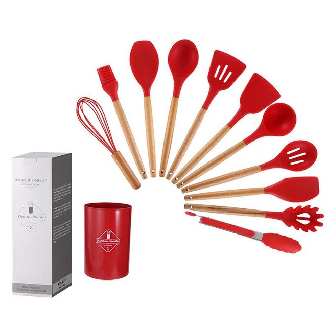 Non Stick 12pcs Spatulas And Spoons Set