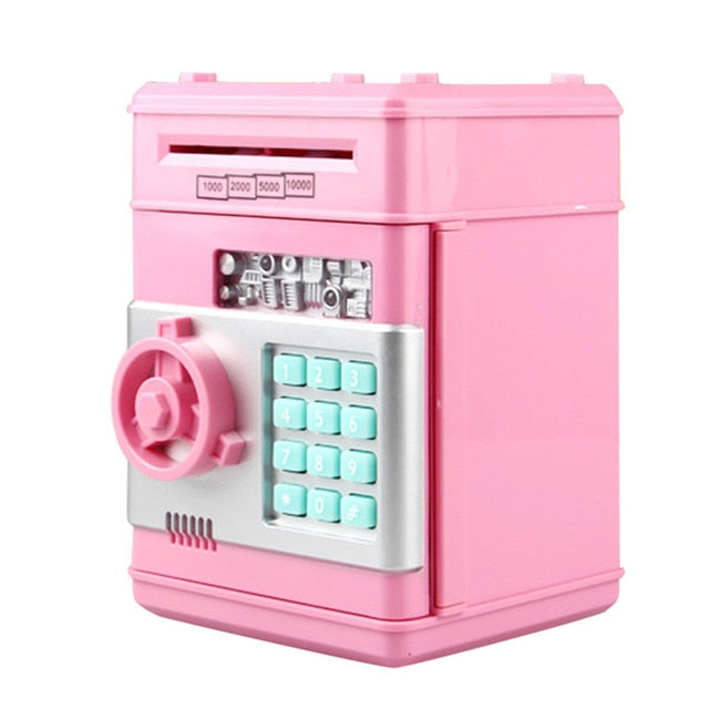 Electronic Piggy Bank ATM/Mini Safe/Safety Password/Coin Cash Deposit Machine