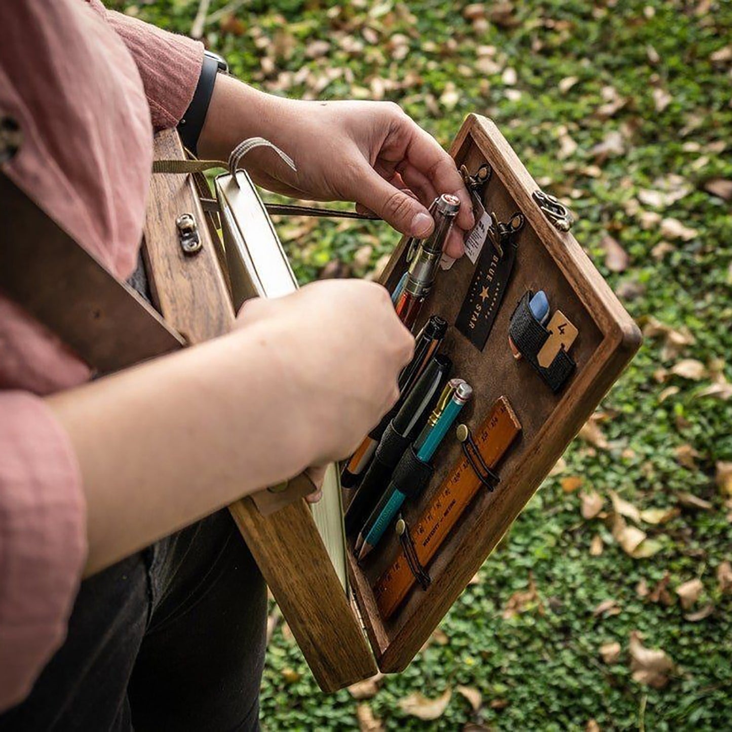 Messenger Wood Box