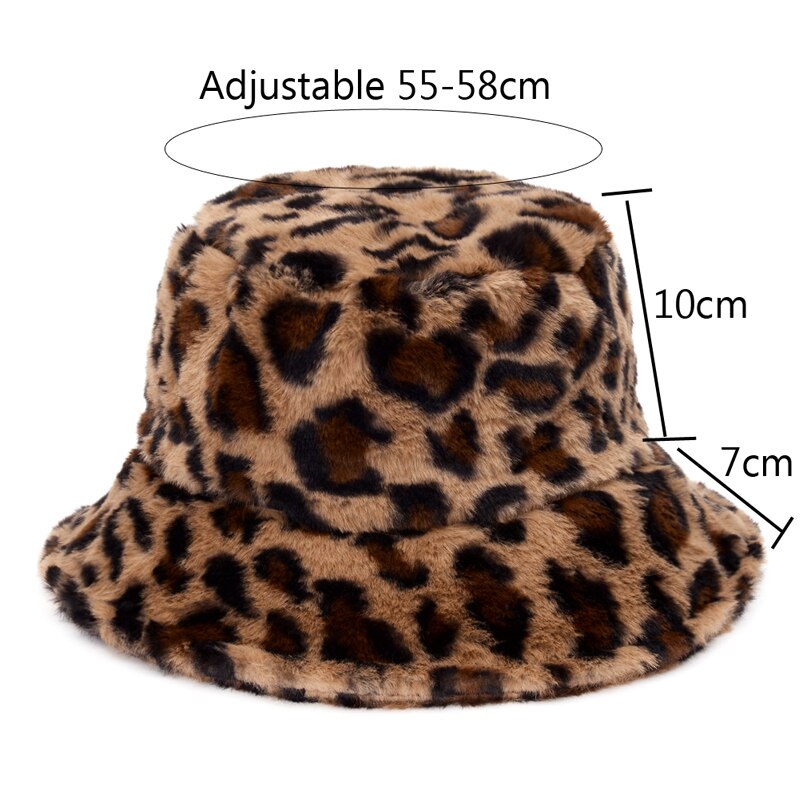 Winter Faux Fur Bucket Hats