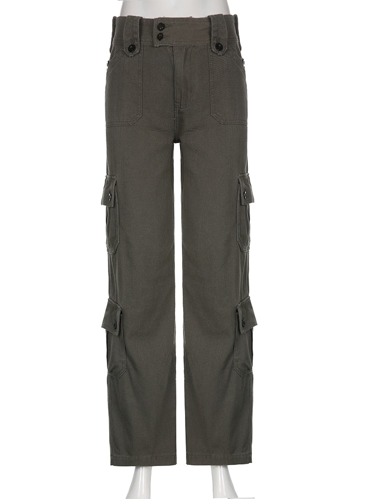 Low Waist Women's Cargo and Denim Pants