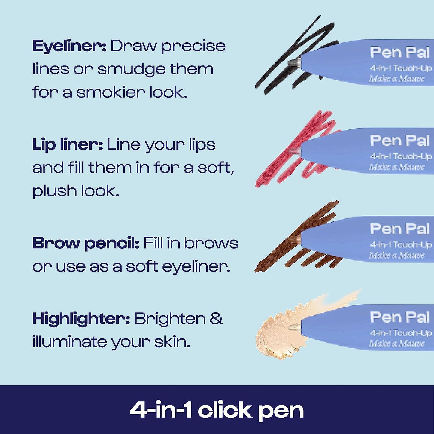 High Gloss 4 in 1 Eye & Lip Makeup Pen