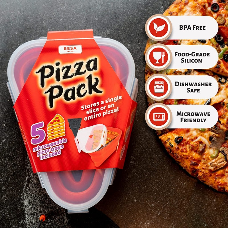 Foldable Pizza Pack Container 5pk