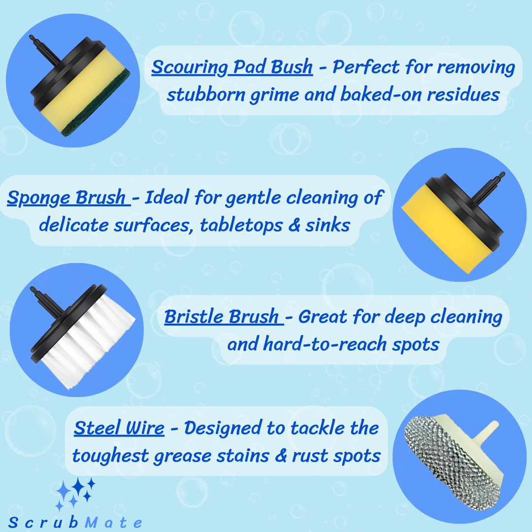 Scrub Mate Pro Cleaning Brushes