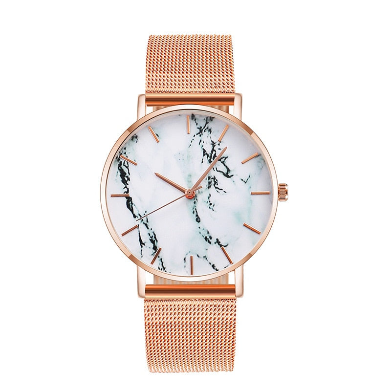 Fashion Rose Gold Band Watch