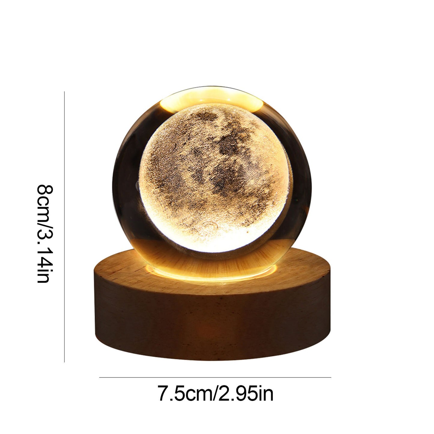 LED Night Light Crystal Ball