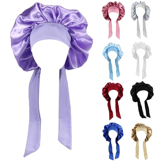 Women Satin Sleeping / Shower Cap