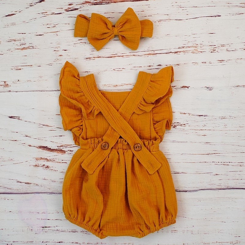 Organic Cotton Summer Baby Girl Outfit