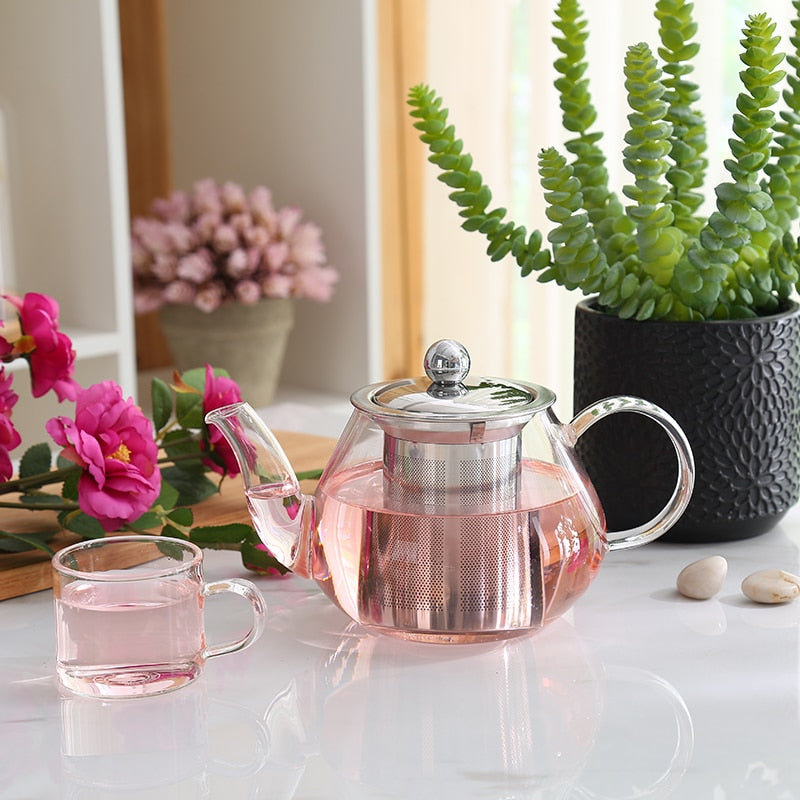 Glass Tea Pot Set