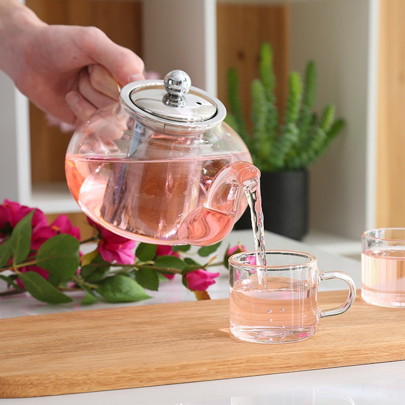 Glass Tea Pot Set