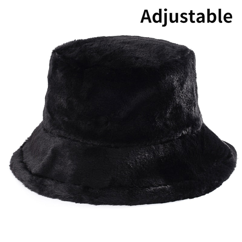 Winter Faux Fur Bucket Hats