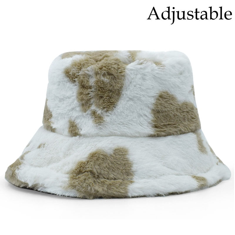 Winter Faux Fur Bucket Hats