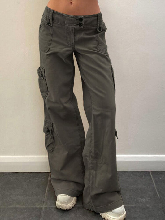 Low Waist Women's Cargo and Denim Pants