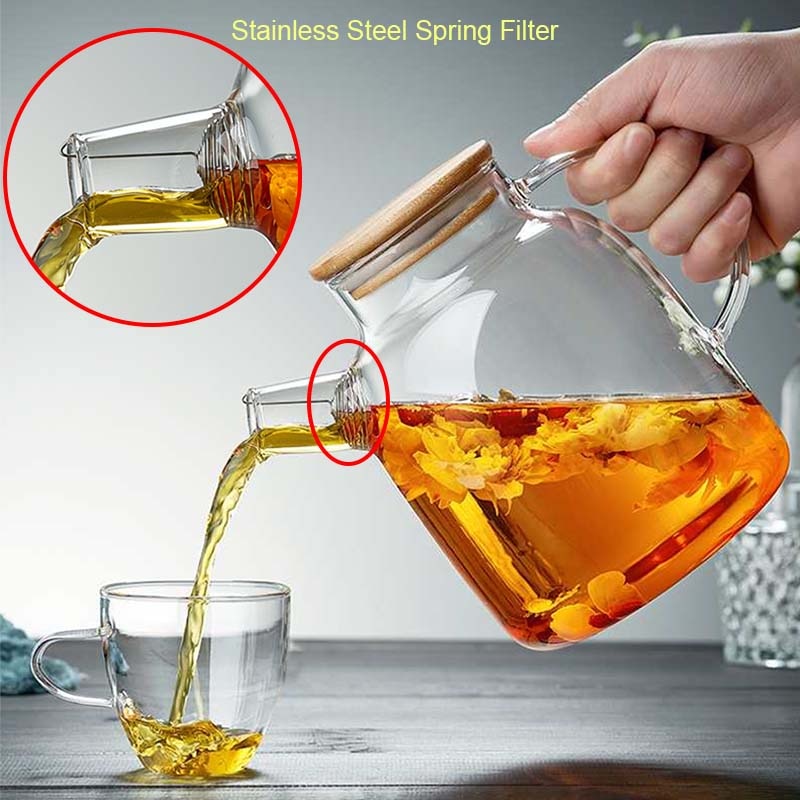 Big Heat Resistant Glass Teapot