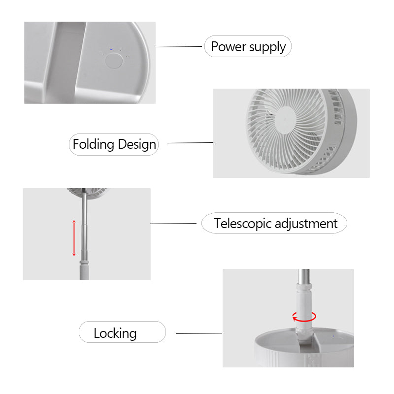 Portable Fan USB Rechargeable