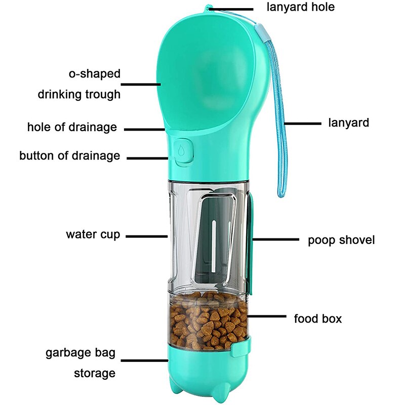 Dog Cat Food & Water Dispenser