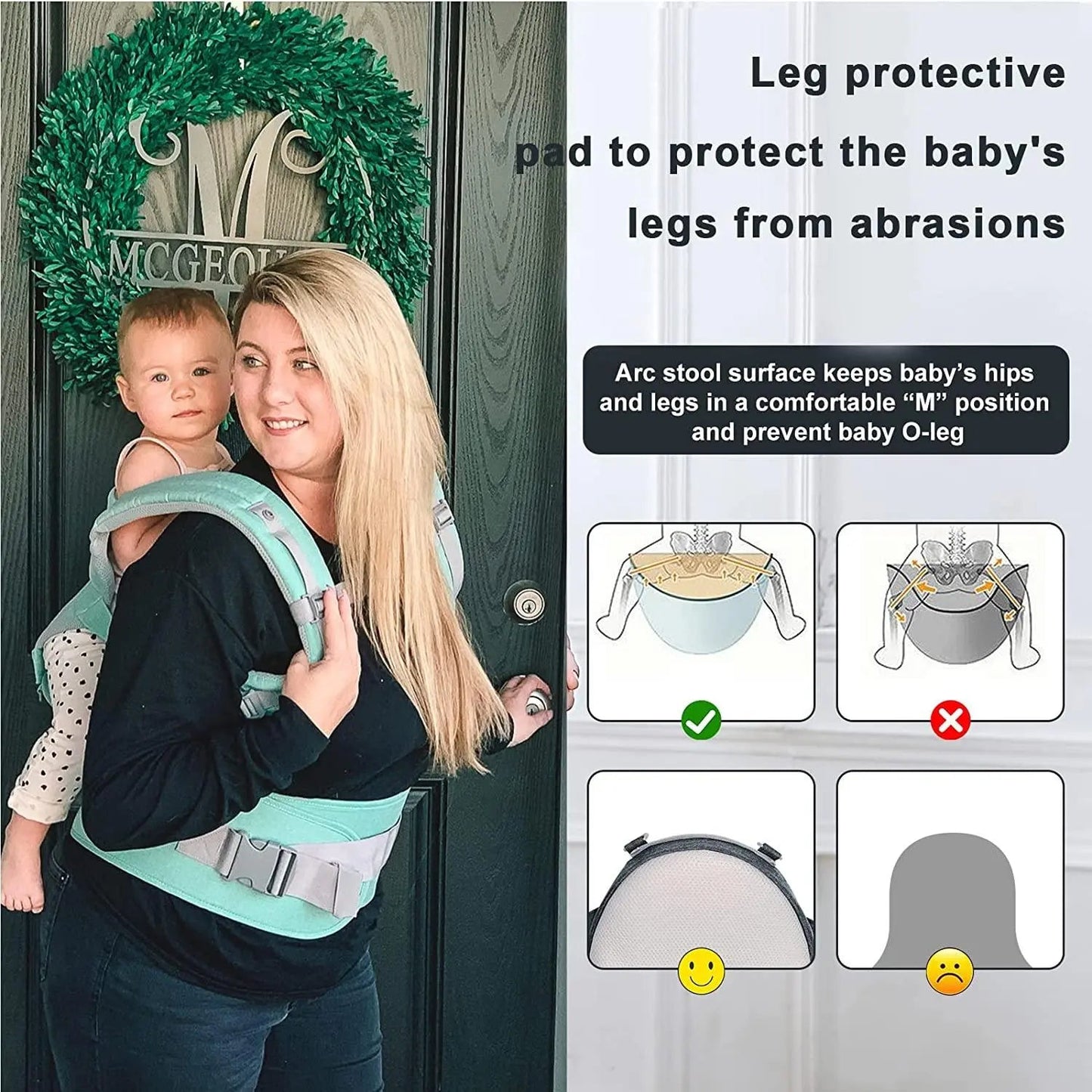 Baby Carrier with Hip Seat