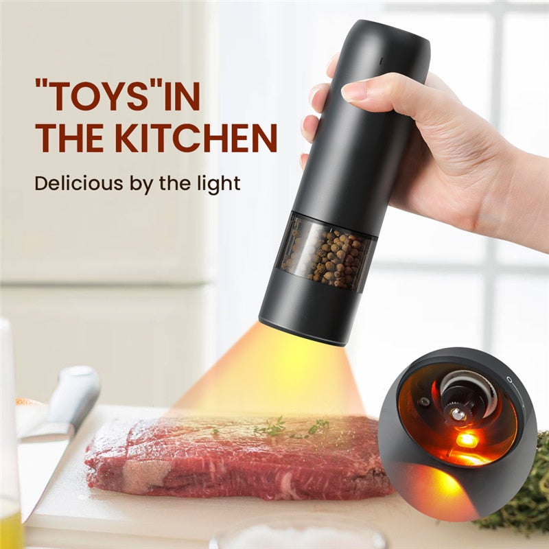 Electric Automatic Pepper or Salt Grinder With Light