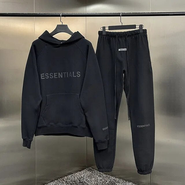 Reflective Name Hoodies & Joggers Set