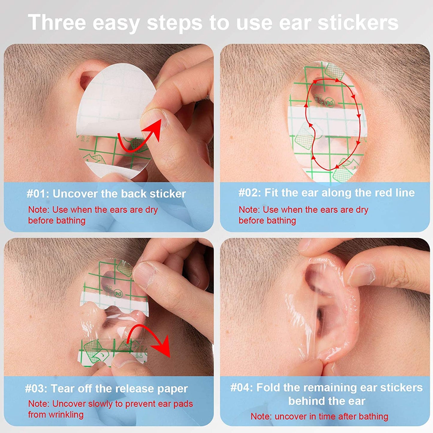 Ear Covers for Shower - 30pk