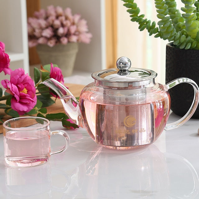 Glass Tea Pot Set