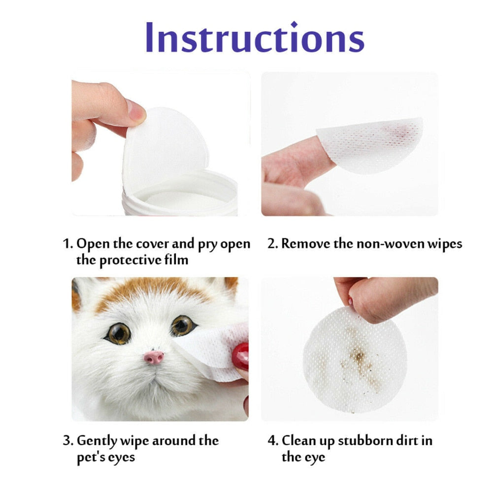 Pet Eye Wet Wipes