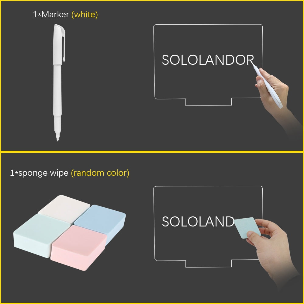 Board with Pen - Color Changing Lamp