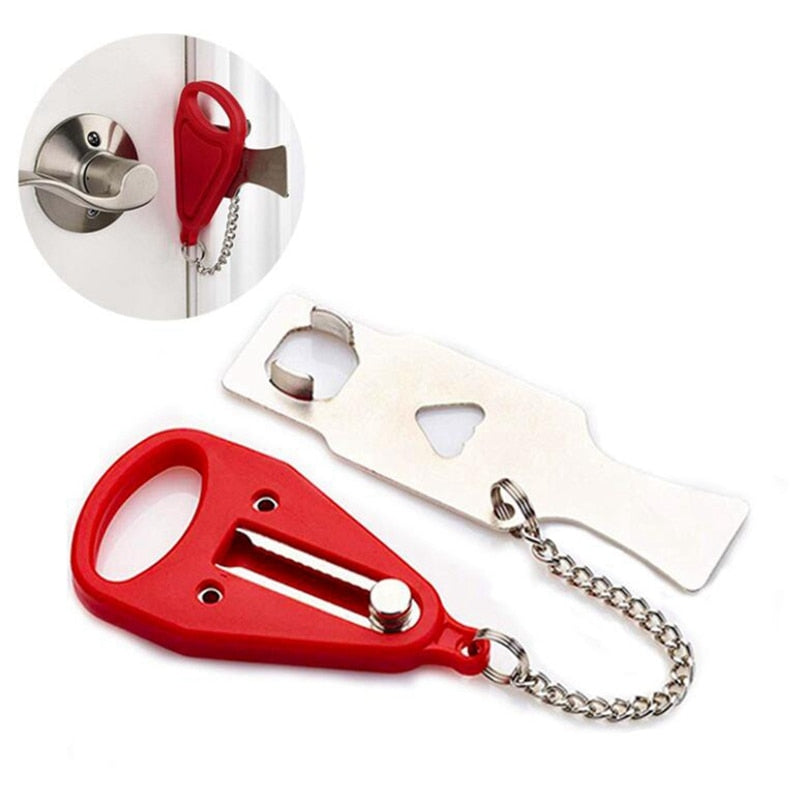 Portable Hotel Door Lock - Self-Defense Door Stop