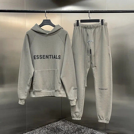 Reflective Name Hoodies & Joggers Set