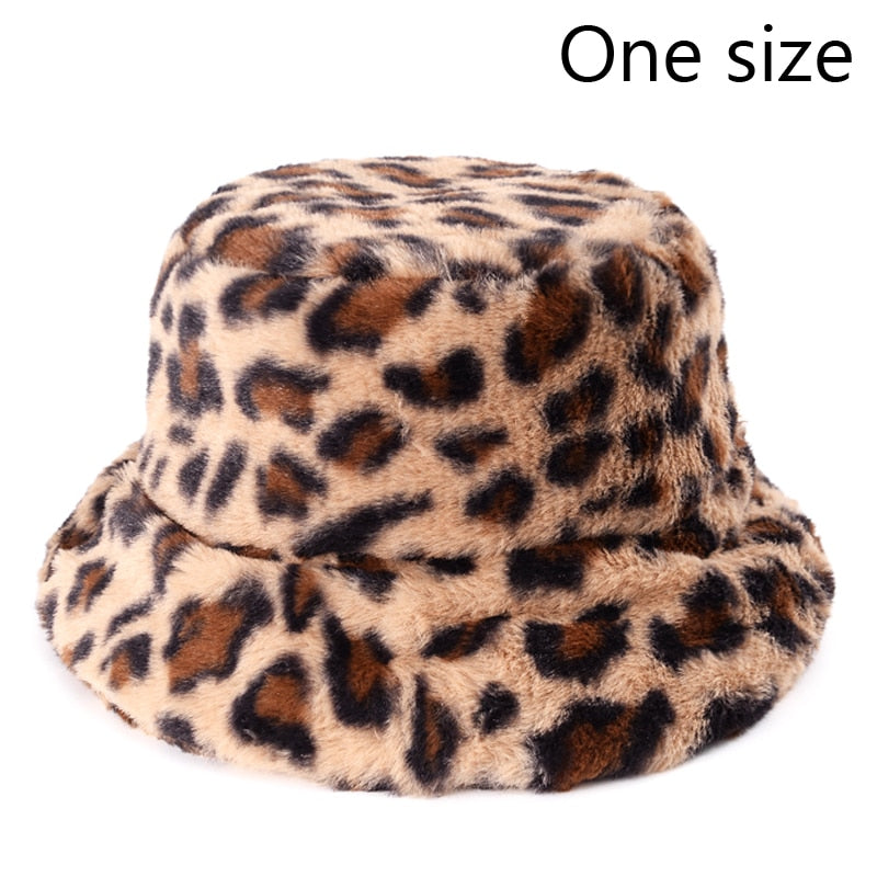 Winter Faux Fur Bucket Hats